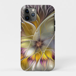 Abstrakte Fantasy-Blume Modernes Fraktal Case-Mate iPhone Hülle
