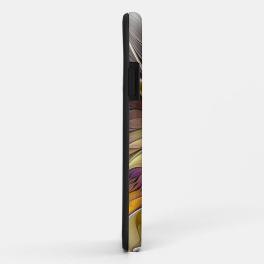 Abstrakte Fantasy-Blume Modernes Fraktal Case-Mate iPhone Hülle (Hinten/Rechts)