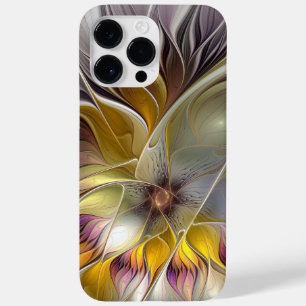 Abstrakte Fantasy-Blume Modernes Fraktal Case-Mate iPhone 14 Pro Max Hülle