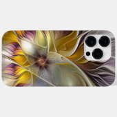 Abstrakte Fantasy-Blume Modernes Fraktal Case-Mate iPhone Hülle (Rückseite (Horizontal))