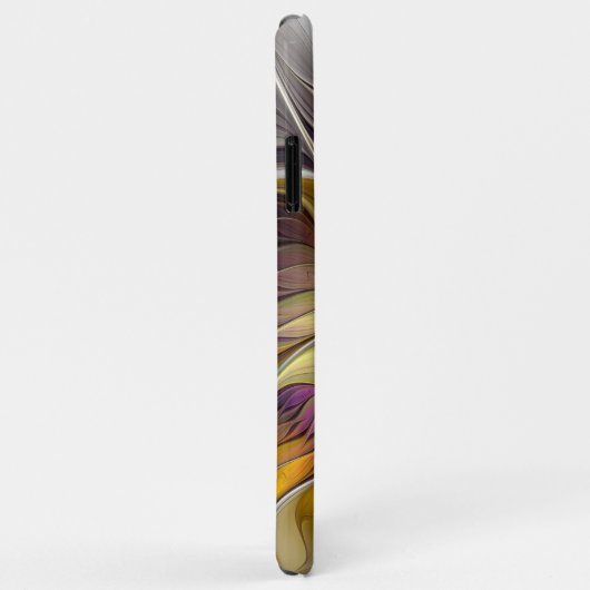 Abstrakte Fantasy-Blume Modernes Fraktal Case-Mate iPhone Hülle (Hinten/Rechts)