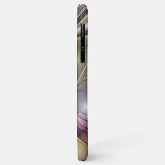 Abstrakte Fantasy-Blume Modernes Fraktal Case-Mate iPhone Hülle (Hinten/Links)