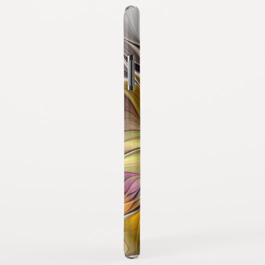 Abstrakte Fantasy-Blume Modernes Fraktal Case-Mate iPhone Hülle (Hinten/Rechts)