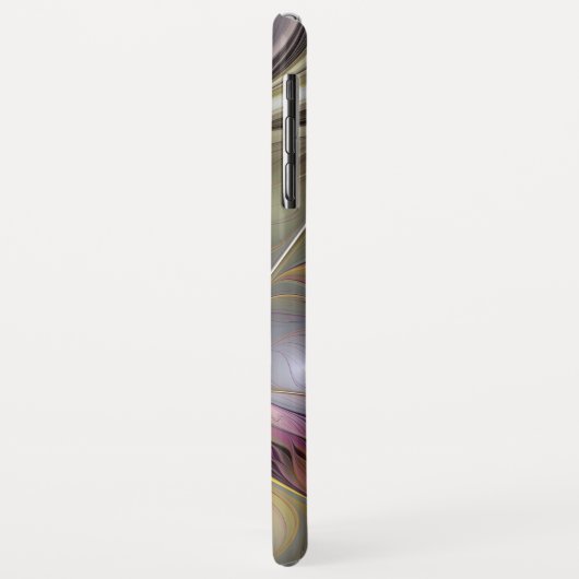 Abstrakte Fantasy-Blume Modernes Fraktal Case-Mate iPhone Hülle (Hinten/Links)