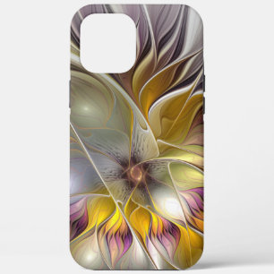 Abstrakte Fantasy-Blume Modernes Fraktal Case-Mate iPhone Hülle