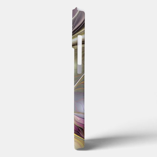 Abstrakte Fantasy-Blume Modernes Fraktal Case-Mate iPhone Hülle (Rückseite / Links)