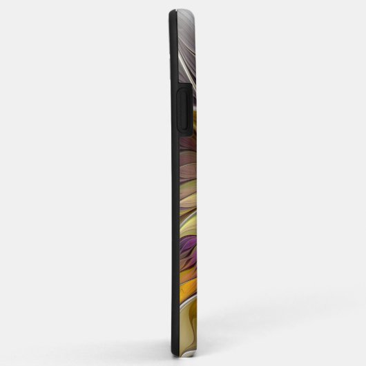 Abstrakte Fantasy-Blume Modernes Fraktal Case-Mate iPhone Hülle (Hinten/Rechts)