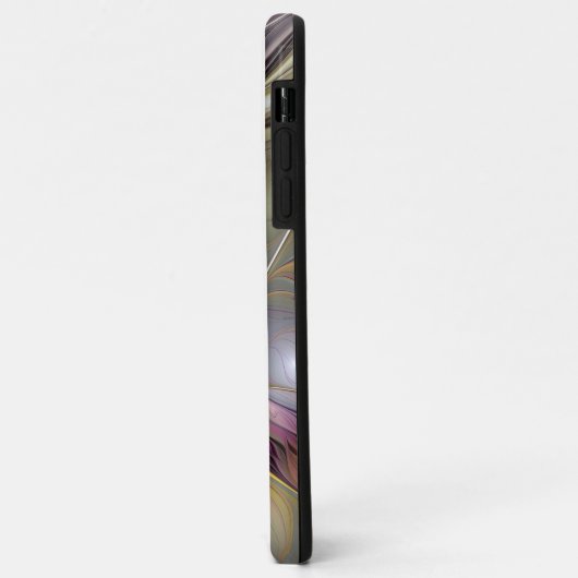 Abstrakte Fantasy-Blume Modernes Fraktal Case-Mate iPhone Hülle (Hinten/Links)