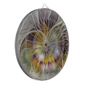 Abstrakte Fantasy-Blume Modernes Fraktal Dartscheibe (Vorderseite Links)