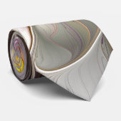 Abstrakte Fantasy-Blume Modernes Fraktal Krawatte (Gerollt)