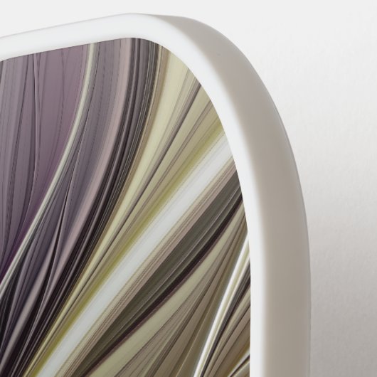 Abstrakte Fantasy-Blume Modernes Fraktal Pickleball Schläger (Linke Seite)