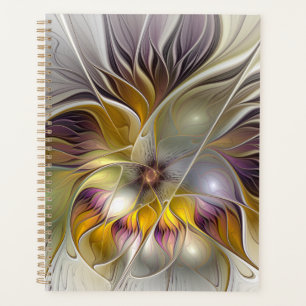 Abstrakte Fantasy-Blume Modernes Fraktal Planer