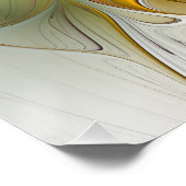 Abstrakte Fantasy-Blume Modernes Fraktal Poster (Ecke)