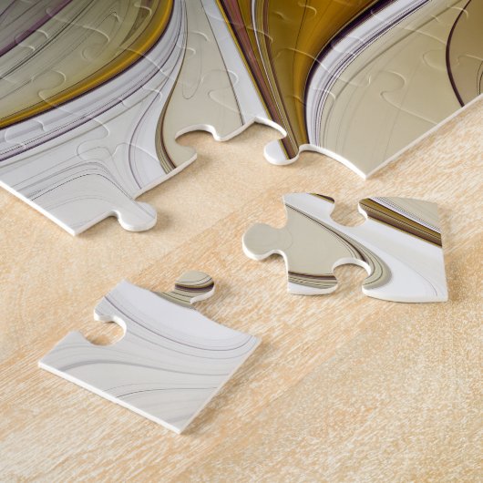 Abstrakte Fantasy-Blume Modernes Fraktal Puzzle (Seite)