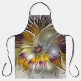 Abstrakte Fantasy-Blume Modernes Fraktal Schürze