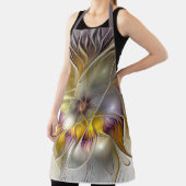 Abstrakte Fantasy-Blume Modernes Fraktal Schürze (InSitu)