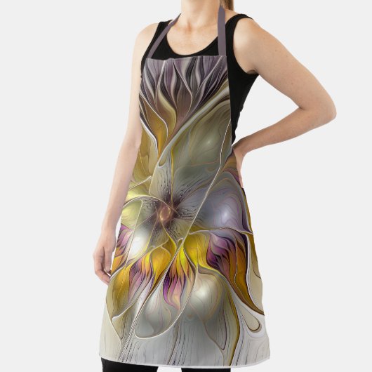 Abstrakte Fantasy-Blume Modernes Fraktal Schürze (InSitu)