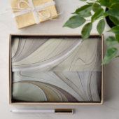 Abstrakte Fantasy-Blume Modernes Fraktal Seidenpapier (Geschenk)