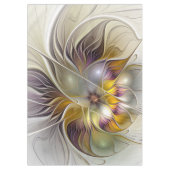 Abstrakte Fantasy-Blume Modernes Fraktal Tischdecke (Vorderseite)