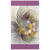 Abstrakte Fantasy-Blume Modernes Fraktal Tischdecke (Vorderseite)