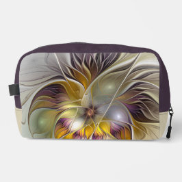 Abstrakte Fantasy-Blume Modernes Fraktal Waschbeutel