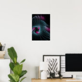 Abstrakte Fantasy Fraktal Poster (Heimbüro)
