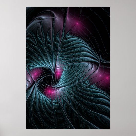 Abstrakte Fantasy Fraktal Poster (Vorne)