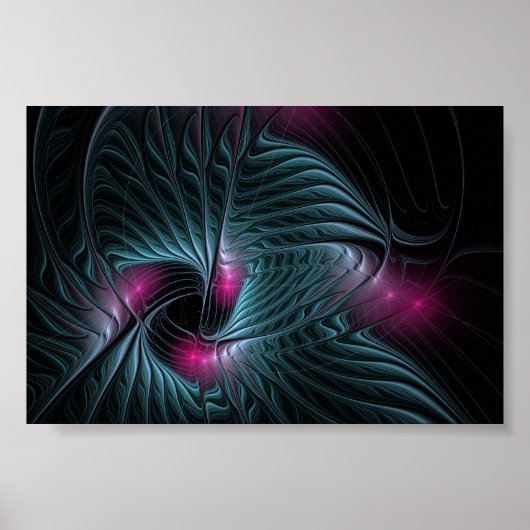 Abstrakte Fantasy Fraktal Poster (Vorne)