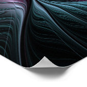 Abstrakte Fantasy Fraktal Poster (Ecke)