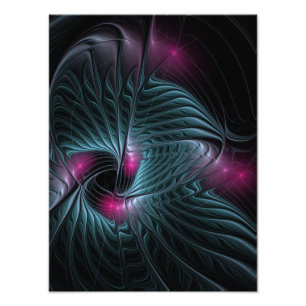 Abstrakte Fantasy Fraktal Poster