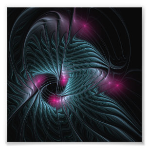 Abstrakte Fantasy Fraktal Poster