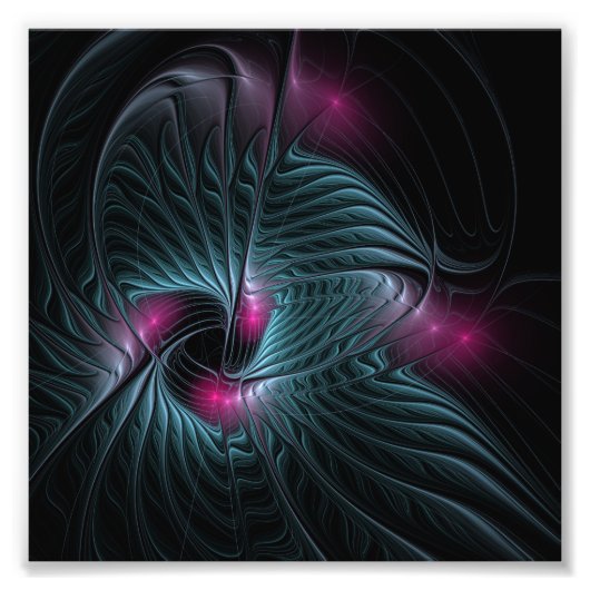 Abstrakte Fantasy Fraktal Poster (Vorne)