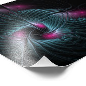 Abstrakte Fantasy Fraktal Poster (Ecke)