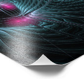 Abstrakte Fantasy Fraktal Poster (Ecke)