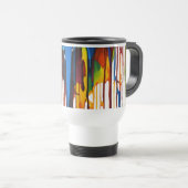 Abstrakte Farbabstriche Reise/Tasse des Computers  Reisebecher (VorderseiteRechts)