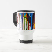 Abstrakte Farbabstriche Reise/Tasse des Computers  Reisebecher (Vorderseite Links)