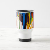 Abstrakte Farbabstriche Reise/Tasse des Computers  Reisebecher (Mittel)