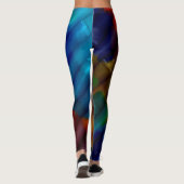 Abstrakte Farbart #40 Leggings (Rückseite)
