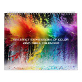Abstrakte Farbausdrücke von Rainbow Paint Splash Kalender (Titelbild)