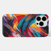 Abstrakte Farbbewegung iPhone Hülle (Rückseite (Horizontal))
