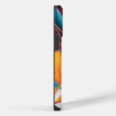 Abstrakte Farbbewegung iPhone Hülle (Rechte Seite)
