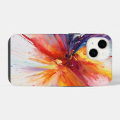 Abstrakte Farbblase iPhone Hülle (Rückseite (Horizontal))