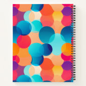 Abstrakte Farbblasen Notizblock (Rückseite)