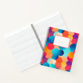 Abstrakte Farbblasen Notizblock (Innenseite)