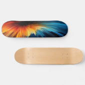Abstrakte Farbburste Skateboard (Horizontal)