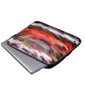 Abstrakte Farbe 3 Laptopschutzhülle (Vorne Knopf)
