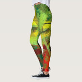 Abstrakte Farbe Art #17 Leggings (Links)