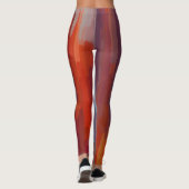 Abstrakte Farbe Art #21 Leggings (Rückseite)