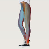 Abstrakte Farbe Art #21 Leggings (Links)