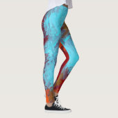 Abstrakte Farbe Art #22 Leggings (Rechts)